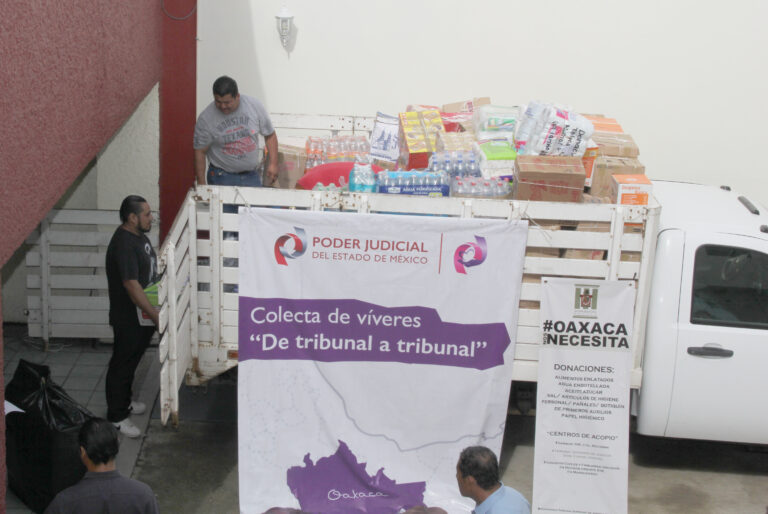 Agradece Bolaños  Cacho solidaridad del Poder Judicial del Estado de México