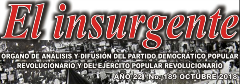 Difunde EPR edición No. 189 de “El insurgente”
