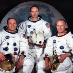 Neil Armstrong, Michael Collins, comandan y Edwin ‘Buzz’