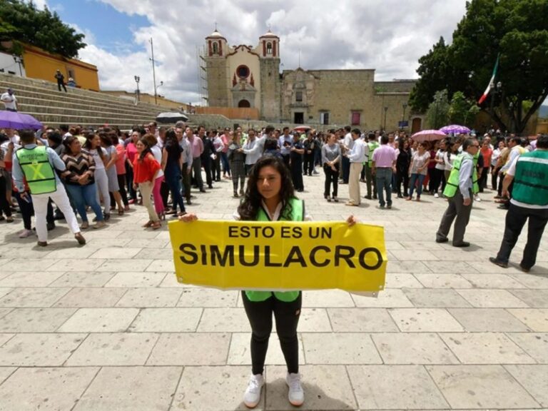 Simulacro sísmico incompleto