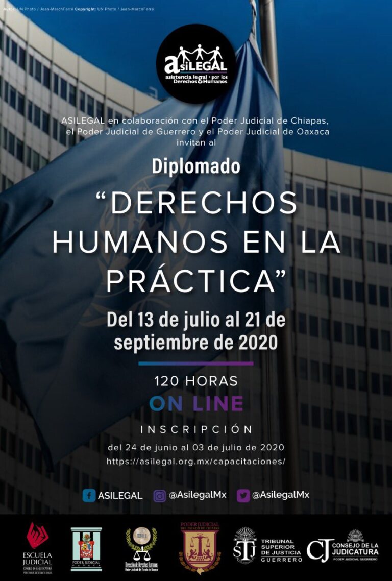 Invita Poder Judicial al diplomado virtual gratuito “Derechos humanos en la práctica”