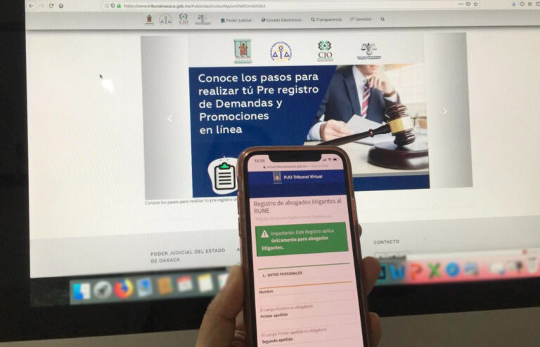 Servicio en línea agilizan atención y trámites en el Poder Judicial