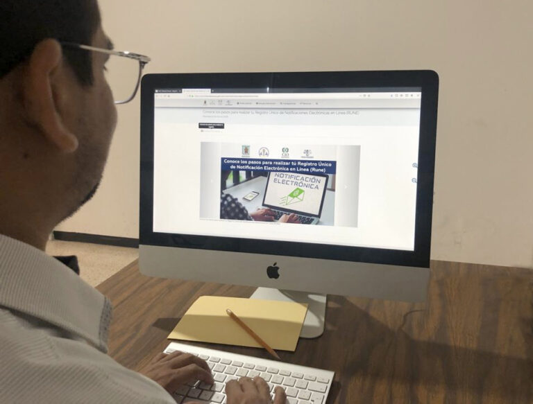 Poder Judicial de Oaxaca cuenta con Registro Único de Notificación Electrónica
