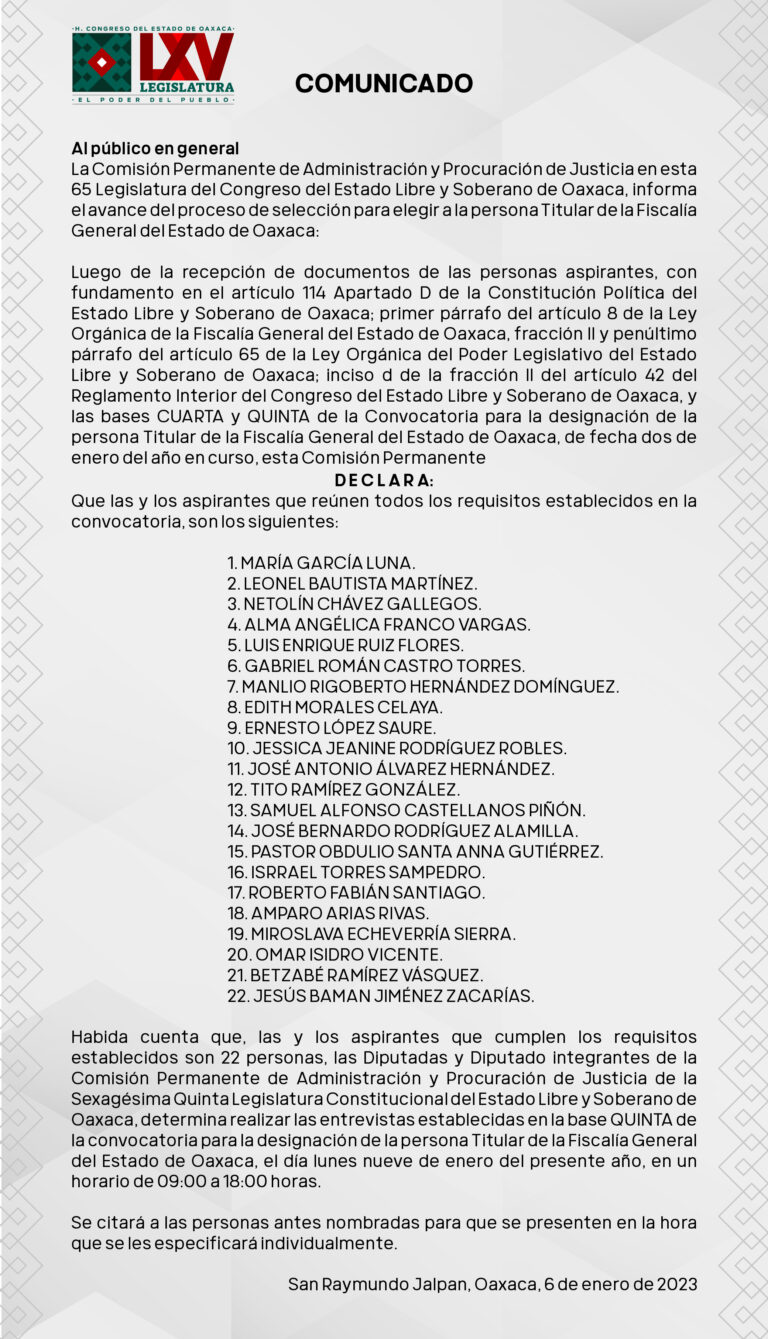AL MARGEN || En Oaxaca no serán los nombramientos, sino la voluntad y el presupuesto, lo que sí cambiaría el panorama de la procuración e impartición de justicia