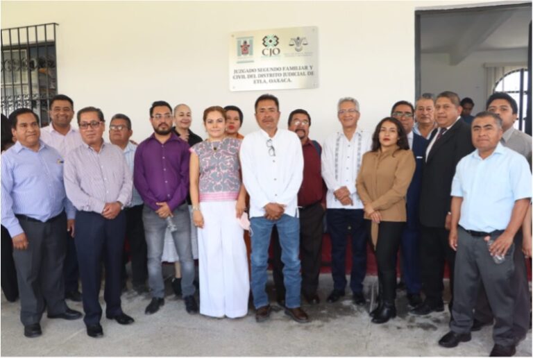 Inaugura titular del Poder Judicial Juzgado Segundo Familiar y Civil del Distrito de Etla