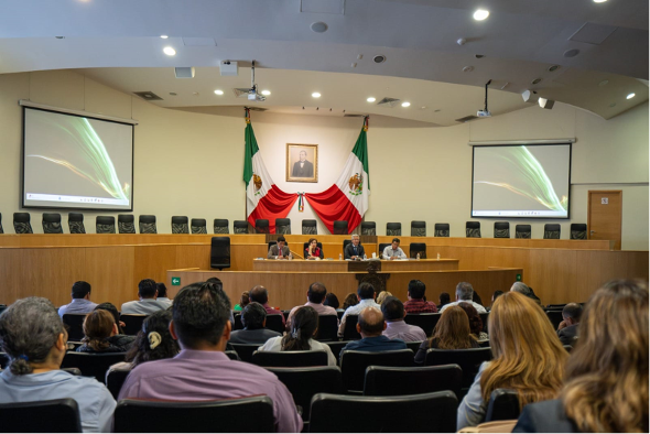 Preside titular del PJEO reunión de trabajo con juezas y jueces