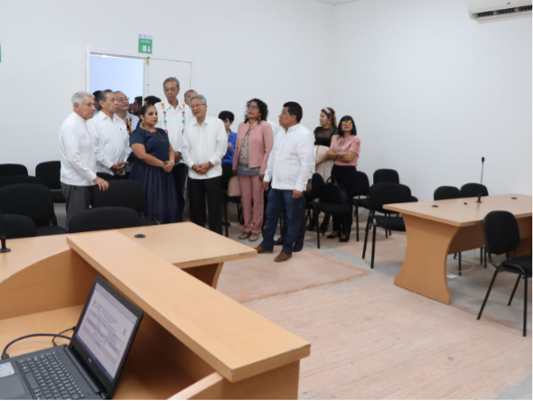 Inaugura titular del Poder Judicial nuevas instalaciones de juzgados en Tehuantepec