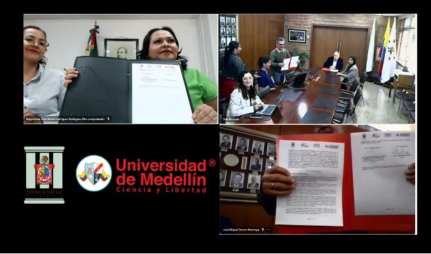 Fortalecen el Poder Judicial de Oaxaca y la Universidad de Medellín lazos académicos y de cooperación internacional