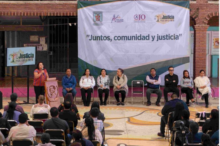 “Justicia más cerca de ti” llega a la Sierra Juárez para fortalecer el vínculo con las comunidades