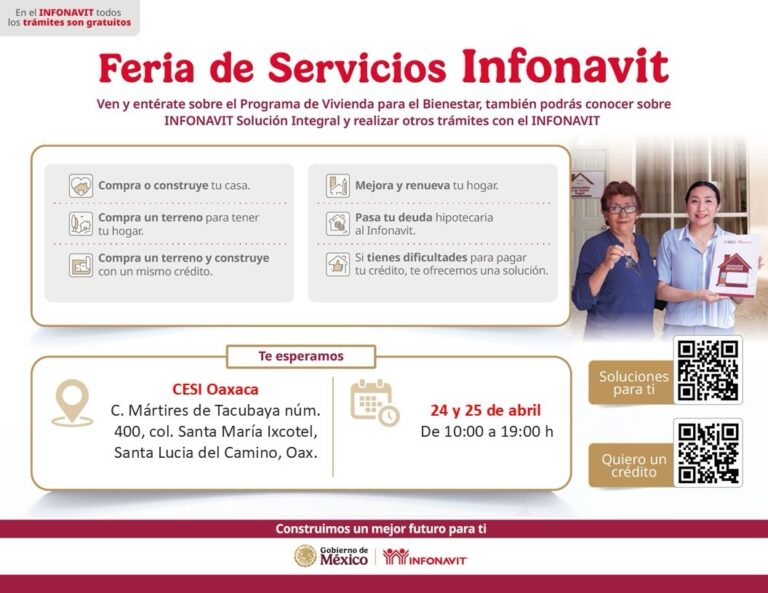 Acerca Infonavit créditos y soluciones de pago a trabajadores oaxaqueños